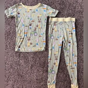 Little Sleepies Green Animal Adventure Pajama Set